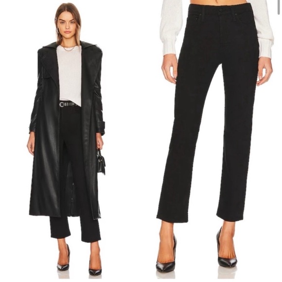 Mother The Tomcat Ankle Lasting Impression Black High Rise Jeans Size 26 - Picture 6 of 15